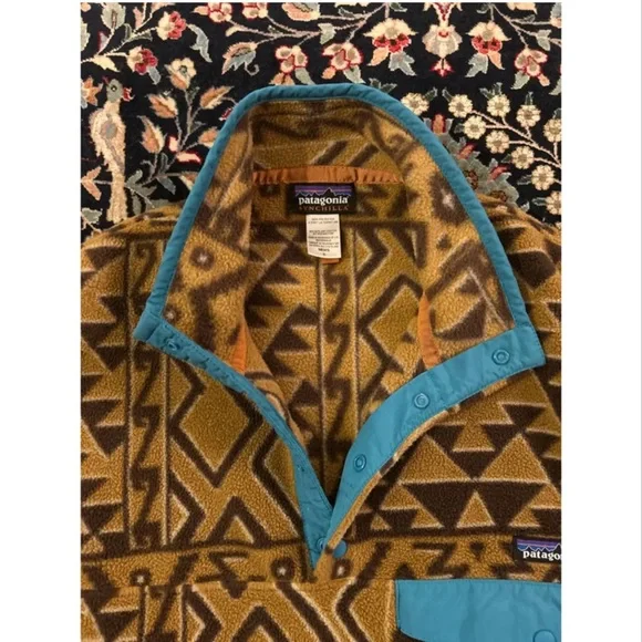 Vintage 2000’s Patagonia Synchilla Snap-T - Abstract Yellow Design - Picture 2 of 9